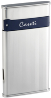 Зажигалка "Caseti" CA-418-4 газовая турбо/сплав цинка никель-хром глянцевая/